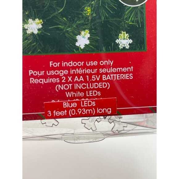 LED Holiday String Lights 10 Ct Indoor Battery Operated Christmas House 2 PC. - Picture 3 of 4